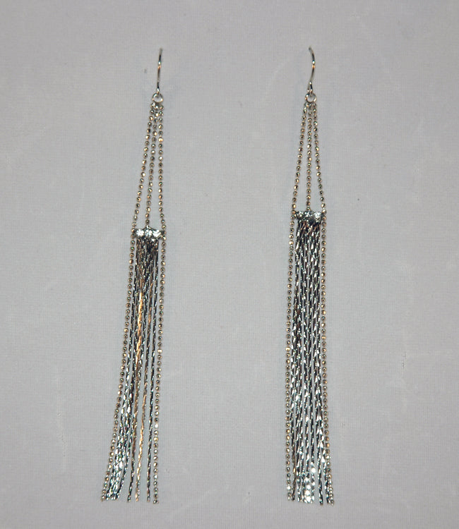 Silver Fringe Style with Diamante Accents