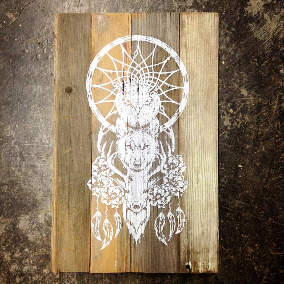 Wood Art Dream-Catcher Art Piece