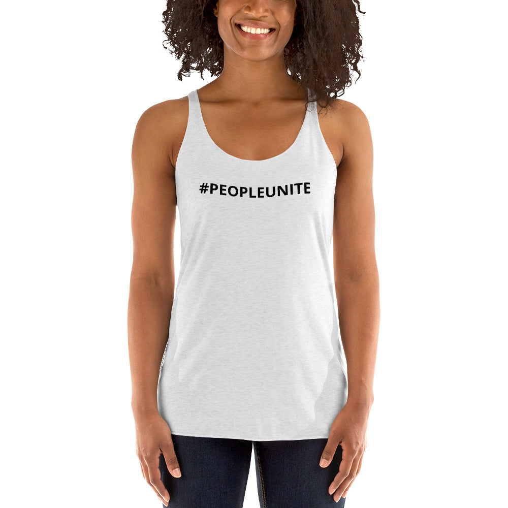 Women's Racerback Tank #PEOPLEUNITE