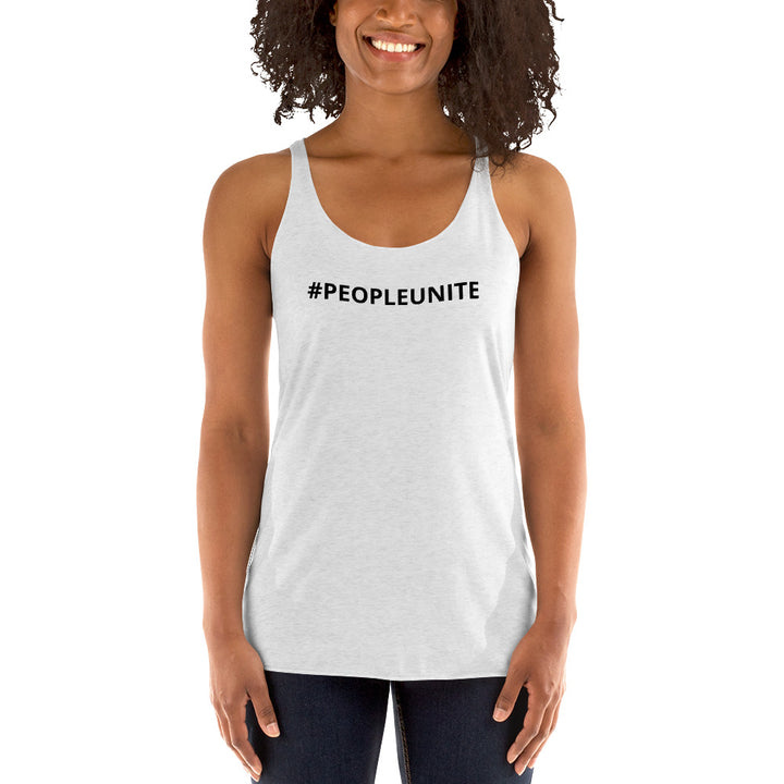 Women's Racerback Tank #PEOPLEUNITE