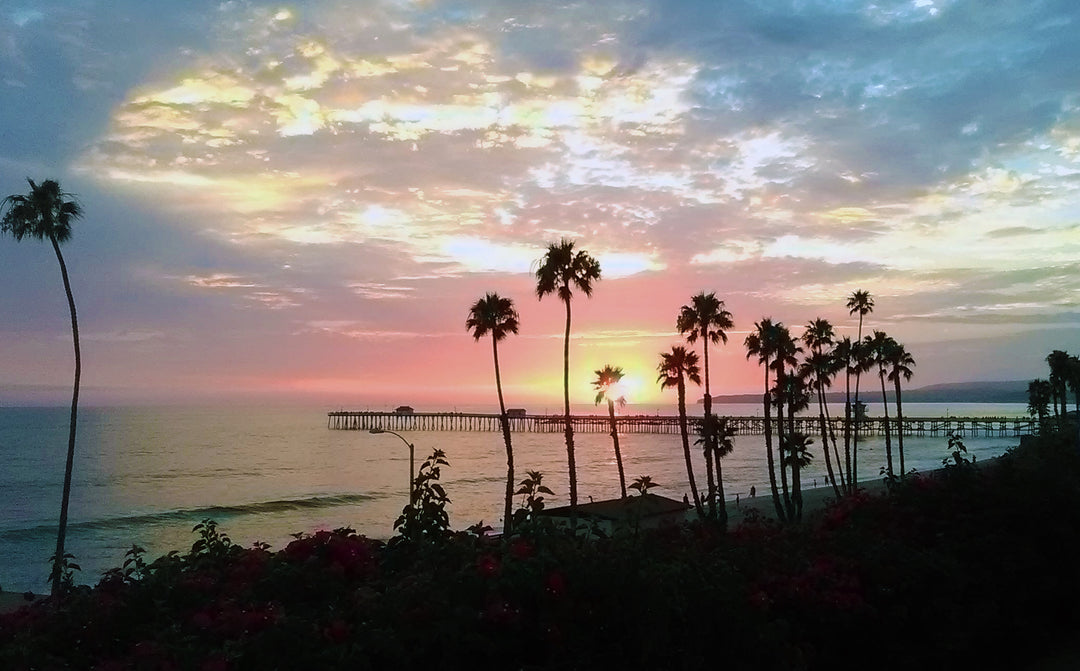 SoCal beach paradise on wood