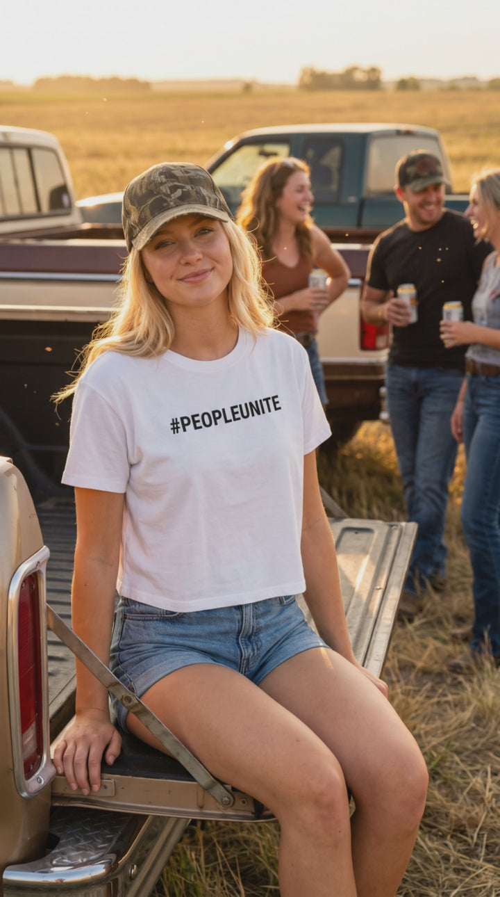 Women's Crop Top #PEOPLEUNITE