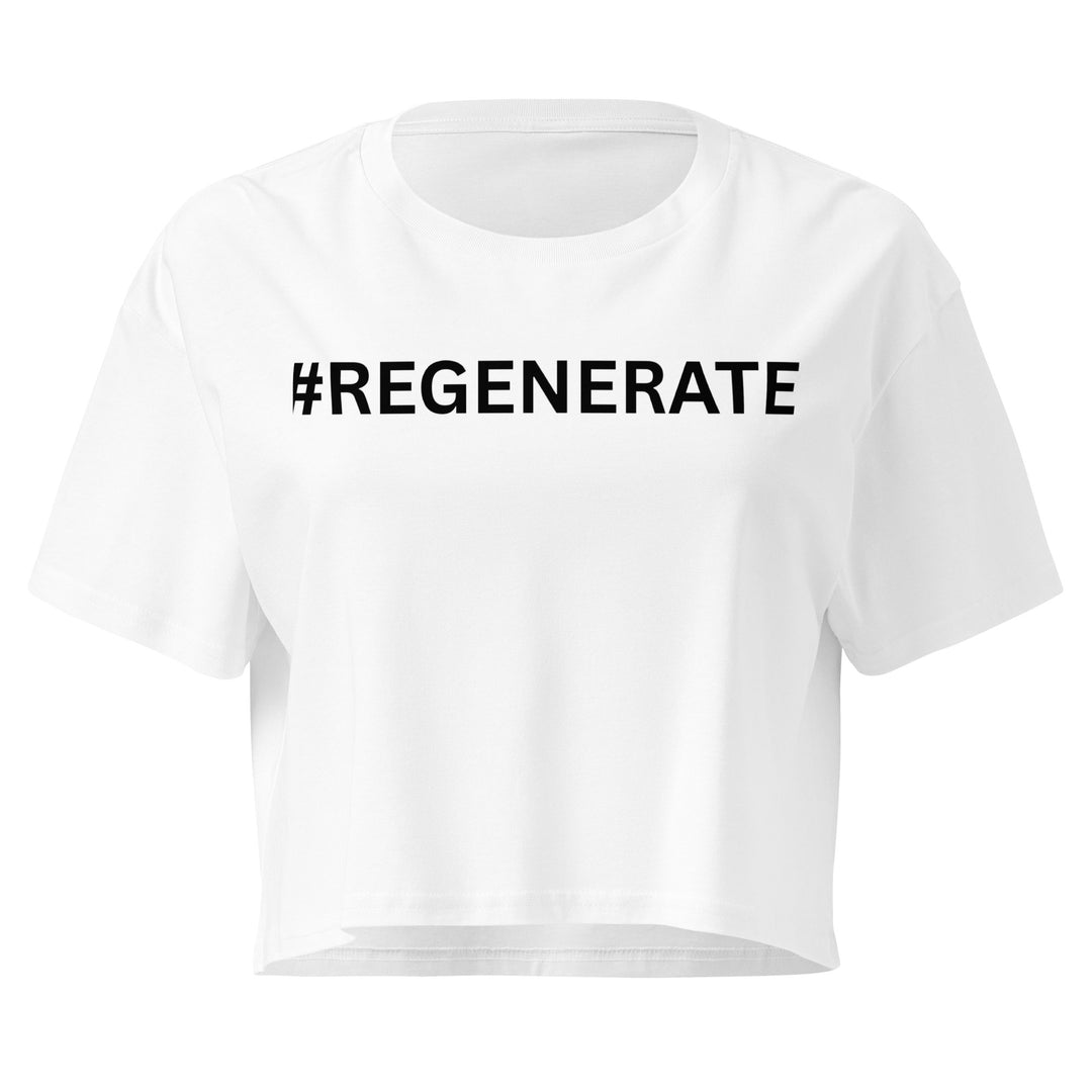 Women’s crop top #REGENERATE
