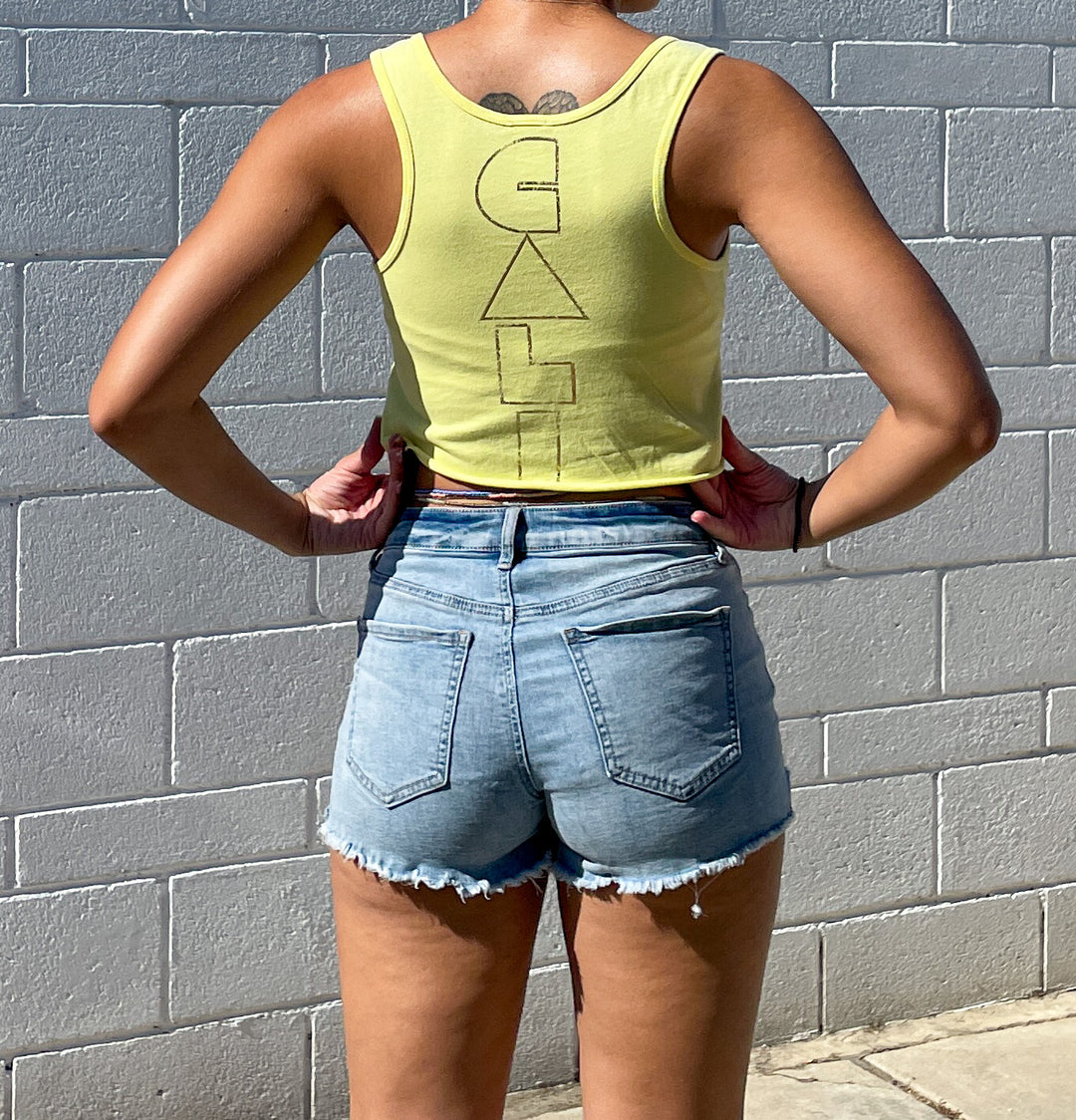 Cali Crop Tank - Summer Yellow