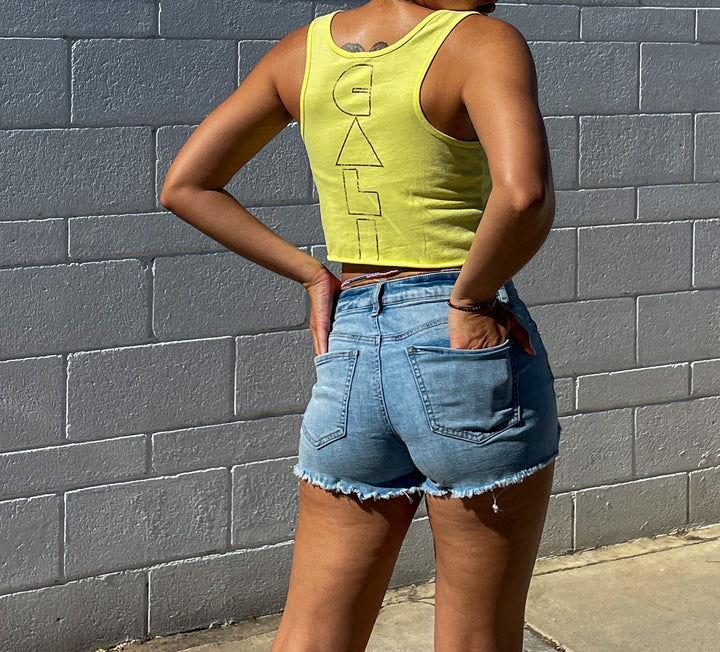 Cali Crop Tank - Summer Yellow