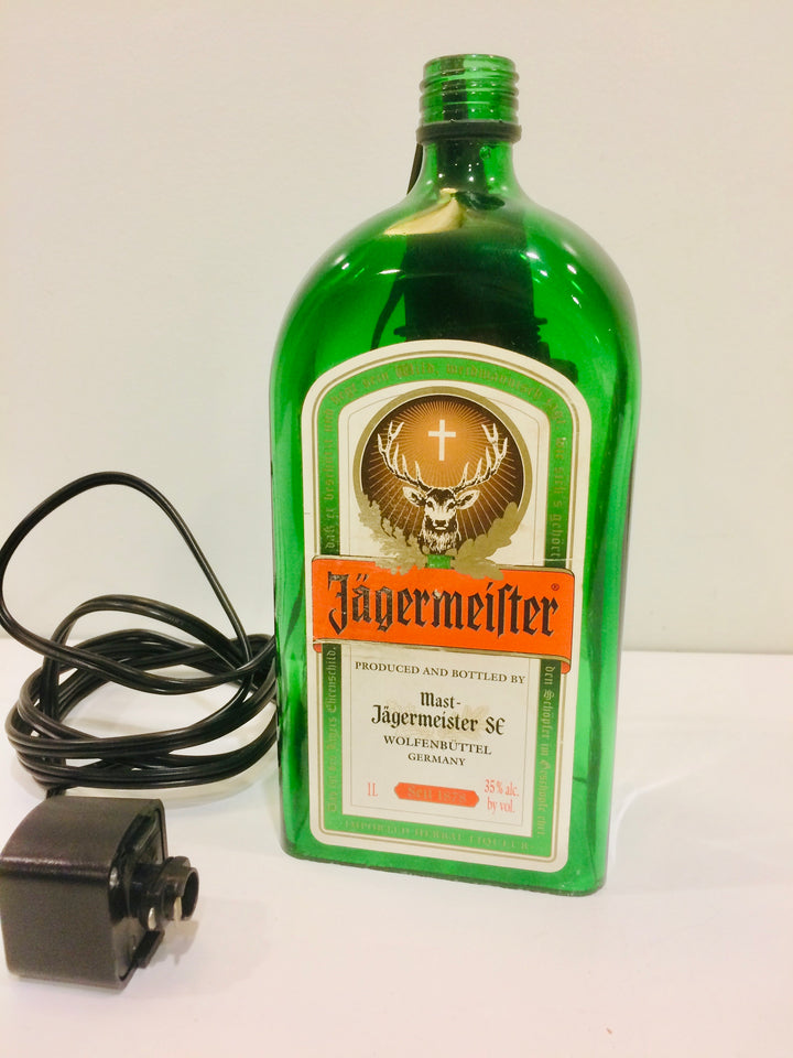 Jagermeister pendant drop light vintage Edison bulb