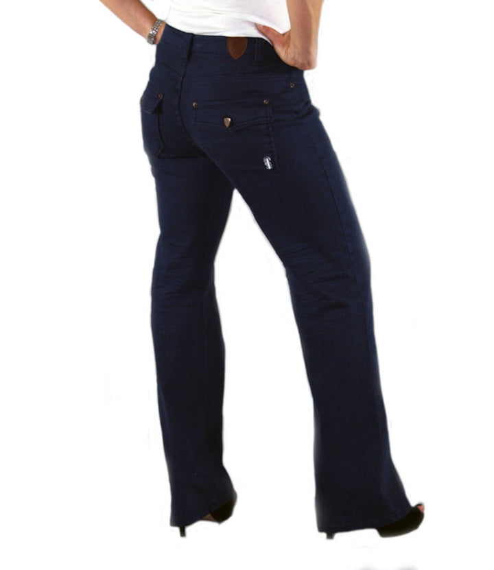 Flap pocket premium stretch twill bootcut pant