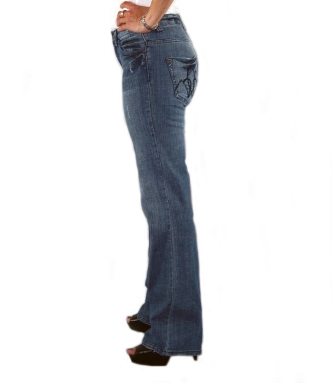 5 pocket traditional denim bootcut jean